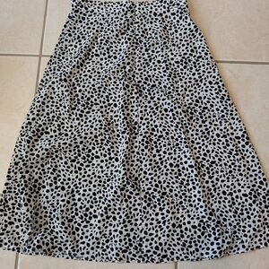 Black and White Polka Dot Skirt